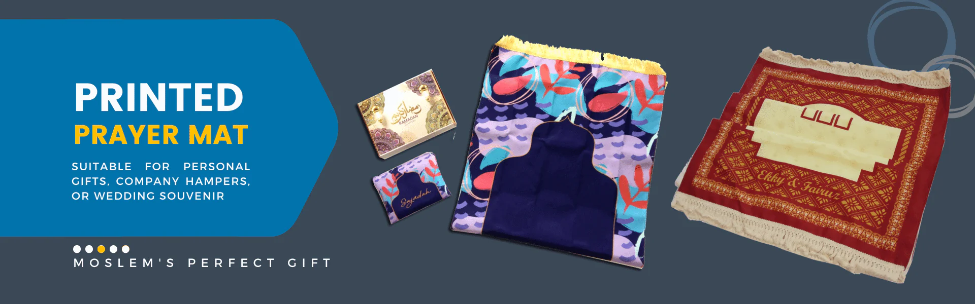 Souvenir Sajadah Travel dan Pernikahan Custom Printing